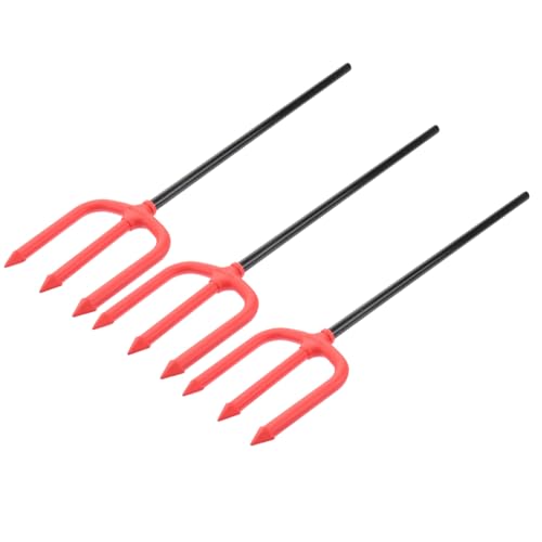 NIYANGLE 3stücke Gruselige Trident Cheering Sticks Für Halloween-Party Zufällige Farben Lustige Kostümzubehör Für Schaurige Feiern Und Kreative Anlässe von NIYANGLE