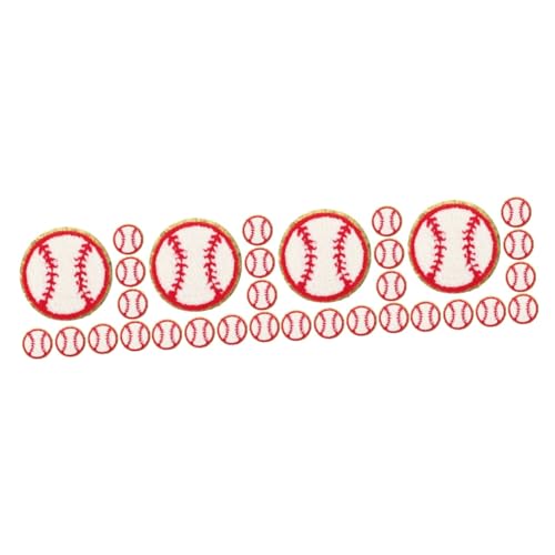 NIYANGLE 4 Sätze Dekorative Fellflecken Sportgestickte Aufnäher Kindermützen Baseballmützen Für Herren Baseball-aufnäher Zum Aufnähen Sport-patch Kappen Party Handtuchleine 15 Stücke * 4 von NIYANGLE