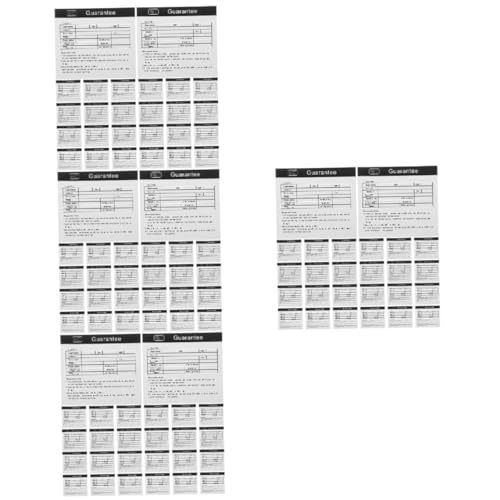 NIYANGLE 4 Sätze Garantiekarte Gerätewartungskarte Anleitungskarten Zur Tassenpflege Gerätereparaturkarten Wartungskarte Für Geräte Papier 200 Stück * 4 von NIYANGLE