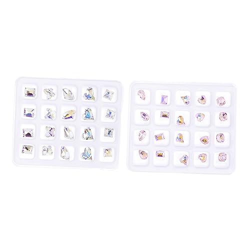 NIYANGLE 4 Sätze Teiliges Nail Art Strasssteine Glitzersteine Verschiedenen Flatback Dekorationen Für Nageldesign Für Diy Und Nagelsalon Anwendungen 40 Stück * 4 NIYANGLE 4 Sätze Teiliges Nail Art Strasssteine Glitzersteine Verschiedenen Flatback Dekorationen Für Nageldesign Für Diy Und Nagelsalon Anwendungen 40 Stück * 4 von NIYANGLE