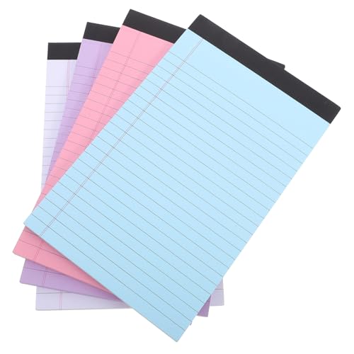 NIYANGLE 4 Stück Notizbuch Liniertes Papier, College-Regel legale Blöcke Server-Bestellblock legaler Block rosa Notizblock Schreibblock Notizblöcke für die Arbeit NIYANGLE 4 Stück Notizbuch Liniertes Papier, College-Regel legale Blöcke Server-Bestellblock legaler Block rosa Notizblock Schreibblock Notizblöcke für die Arbeit von NIYANGLE