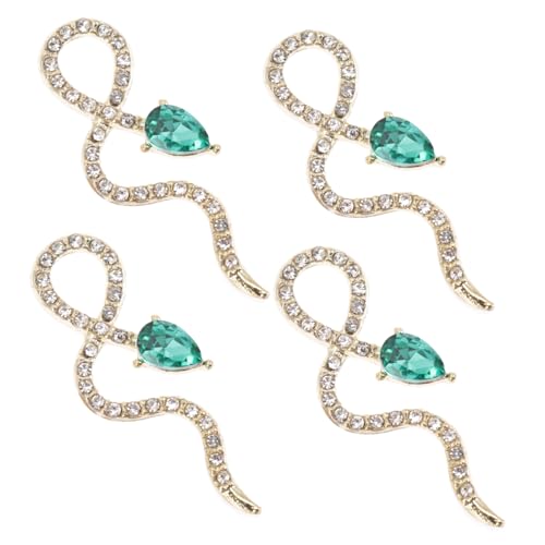 NIYANGLE 4 Stück Teiliges Schlangen Nagelverzierungen Edelsteinen Nageldeko für Maniküre Feste und Besondere Anlässe NIYANGLE 4 Stück Teiliges Schlangen Nagelverzierungen Edelsteinen Nageldeko für Maniküre Feste und Besondere Anlässe von NIYANGLE