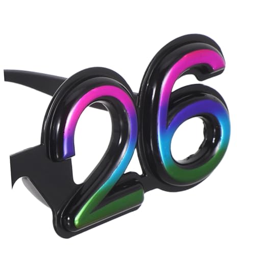 NIYANGLE 4 Stück Teiliges Zahlenbrillen aus Robustem Pc Material Leichte Bunte Partybrillen für Weihnachten und Silvester Tragbare Foto Requisiten für Neujahrsfeiern NIYANGLE 4 Stück Teiliges Zahlenbrillen aus Robustem Pc Material Leichte Bunte Partybrillen für Weihnachten und Silvester Tragbare Foto Requisiten für Neujahrsfeiern von NIYANGLE