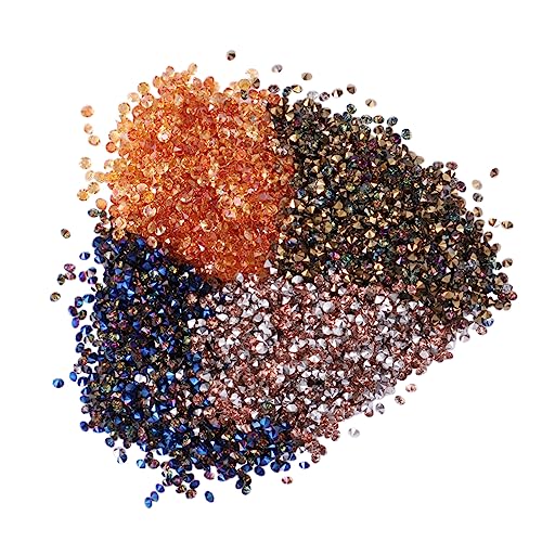 NIYANGLE 4Packungen Maniküre Strasssteine Mikro Handyschmuck Sandspitzen Für DIY Nageldesigns Farben Regenbogen Sonnenamber Silberchampagner NIYANGLE 4Packungen Maniküre Strasssteine Mikro Handyschmuck Sandspitzen Für DIY Nageldesigns Farben Regenbogen Sonnenamber Silberchampagner von NIYANGLE