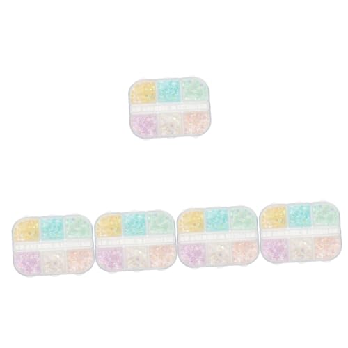 NIYANGLE 5 Boxen Delicate Resin Nail Decors Farben Box mit Meerjungfrau Perlen für Kreative Nagelkunst Installieren Perfektes Diy Nail Art Zubehör für Fingernägel NIYANGLE 5 Boxen Delicate Resin Nail Decors Farben Box mit Meerjungfrau Perlen für Kreative Nagelkunst Installieren Perfektes Diy Nail Art Zubehör für Fingernägel von NIYANGLE