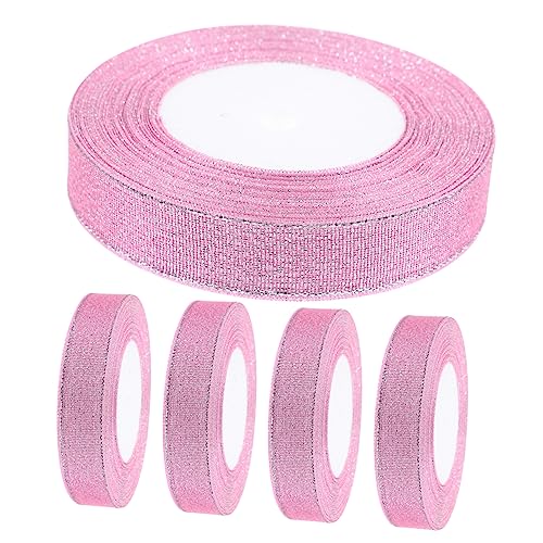 NIYANGLE 5 Rollen Dekoband Geschenkband für Diy Feiertagsdekoration Bastelprojekte Hochzeiten Geburtstage Langlebig und Farbenfroh für Verpackungen und Festlichkeiten von NIYANGLE