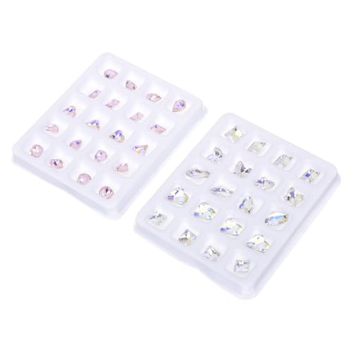 NIYANGLE 5 Sätze Glitzersteine Für Nagelkunst Flachrückige Strasssteine Vielseitige Diy Maniküre Dekorationen Accessoires Für Salon Und Zuhause Langlebiges Nagelzubehör 40 Stück * 5 NIYANGLE 5 Sätze Glitzersteine Für Nagelkunst Flachrückige Strasssteine Vielseitige Diy Maniküre Dekorationen Accessoires Für Salon Und Zuhause Langlebiges Nagelzubehör 40 Stück * 5 von NIYANGLE