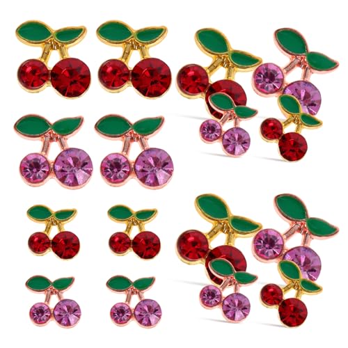 NIYANGLE 5 Sätze Nagel Rhinestones Charms Kirsch Nail Art Dekorationen Für Diy Nagelkunst Zubehör Charms Für Natürliche Und Künstliche Nägel Glänzende Strasssteine 32 Stück * 5 NIYANGLE 5 Sätze Nagel Rhinestones Charms Kirsch Nail Art Dekorationen Für Diy Nagelkunst Zubehör Charms Für Natürliche Und Künstliche Nägel Glänzende Strasssteine 32 Stück * 5 von NIYANGLE
