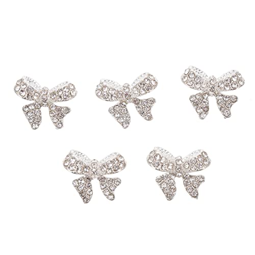 NIYANGLE 5 Stück Bow Nail Charms Glitzernde Nageldekoration für Diy Nagelkunst Maniküre Zubehör für Designs NIYANGLE 5 Stück Bow Nail Charms Glitzernde Nageldekoration für Diy Nagelkunst Maniküre Zubehör für Designs von NIYANGLE