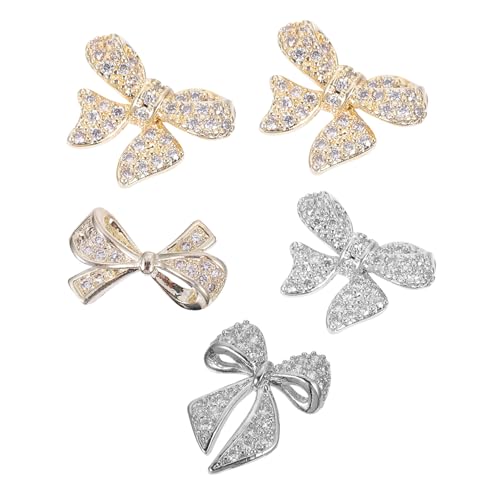 NIYANGLE 5 Stück Teiliges Maniküre Nail Art Strass Aufkleber Dekorative Nail Rhinestones für Kreative Fingernägel für Partys und Besondere Anlässe Vielseitig Einsetzbar von NIYANGLE