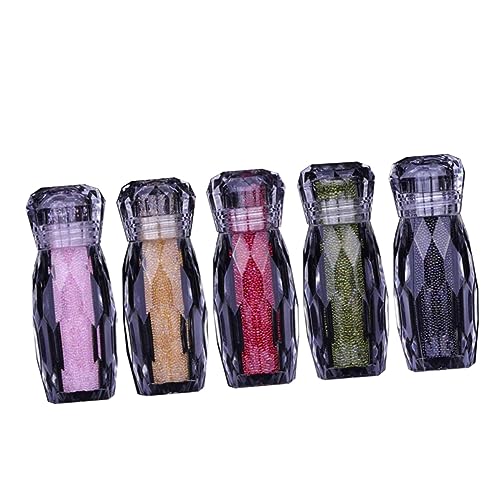 NIYANGLE 5 Stück Teiliges Nagelkunst Strassperlen für Diy Maniküre Multifarbige Nagelstickers Salon und Zuhause für Natürliche und Künstliche Nägel NIYANGLE 5 Stück Teiliges Nagelkunst Strassperlen für Diy Maniküre Multifarbige Nagelstickers Salon und Zuhause für Natürliche und Künstliche Nägel von NIYANGLE