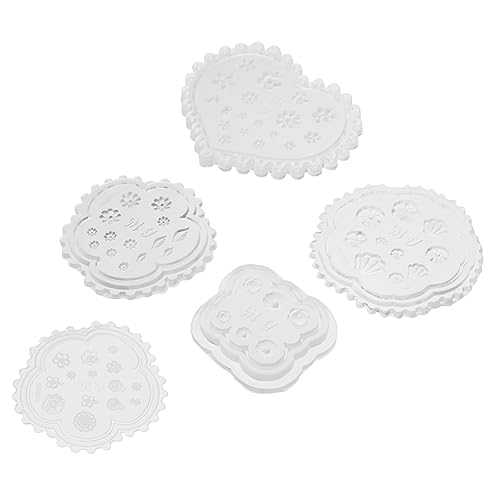 NIYANGLE 5 Stück Teiliges Silikon Gießform für Nail Art Flexibles Diy Epoxidharz Modellierwerkzeug für Kreative Nageldekorationen Leicht zu Reinigen und Sicher Anwendung von NIYANGLE