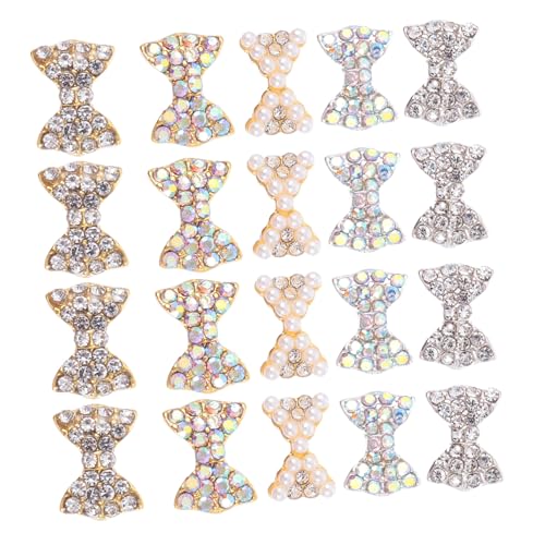 NIYANGLE 50 Stück Schmetterlings Charms Teiliges Nageldekoration für Nail Art Selbstklebend für Diy Maniküre Handarbeiten und Designs von NIYANGLE