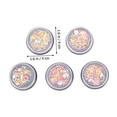 NIYANGLE 5Stücke Teiliges Mond Charms DIY Nail Art Dekoration für Nageldesigns und Vielseitige Anwendungen Wie und Handyhüllen Dekoration von NIYANGLE