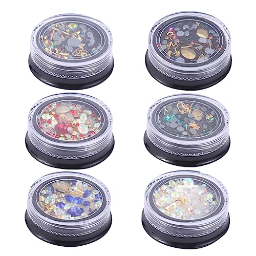 NIYANGLE 6 Boxen Nageldesign Zubehör Strasssteine Perlen und Dekorationen für Diy Nagelkunst für Natürliche und Künstliche Nägel Vielseitig Einsetzbar Rot Blau Grün Bunt NIYANGLE 6 Boxen Nageldesign Zubehör Strasssteine Perlen und Dekorationen für Diy Nagelkunst für Natürliche und Künstliche Nägel Vielseitig Einsetzbar Rot Blau Grün Bunt von NIYANGLE