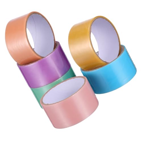NIYANGLE 6 Rollen Praktisches Helles Dünnes Farbiges Klebeband Zum Verpacken Buntes Basteln Lila Klebrig DIY Scrapbook Dekorative Neuheit Lustiger Ball Selbstklebendes NIYANGLE 6 Rollen Praktisches Helles Dünnes Farbiges Klebeband Zum Verpacken Buntes Basteln Lila Klebrig DIY Scrapbook Dekorative Neuheit Lustiger Ball Selbstklebendes von NIYANGLE
