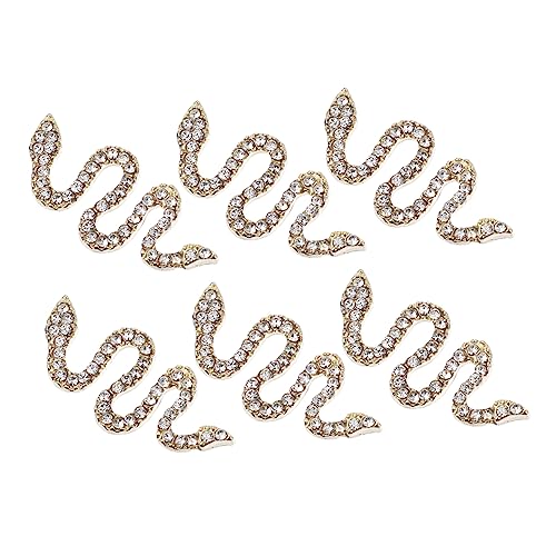 NIYANGLE 6 Stück Nagelkunst Charms Schlange für Nagelpflege für Fingernägel und Zehennägel Diy Nail Art Zubehör NIYANGLE 6 Stück Nagelkunst Charms Schlange für Nagelpflege für Fingernägel und Zehennägel Diy Nail Art Zubehör von NIYANGLE