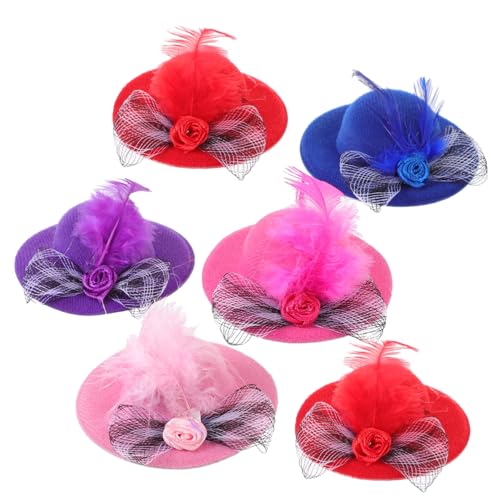 NIYANGLE 6 Stück Teiliges Miniatur tea party hüte Bunte DIY Puppenhüte Leichte Filzige Kopfbedeckungen für Kostümzubehör und Bastelprojekte NIYANGLE 6 Stück Teiliges Miniatur tea party hüte Bunte DIY Puppenhüte Leichte Filzige Kopfbedeckungen für Kostümzubehör und Bastelprojekte von NIYANGLE