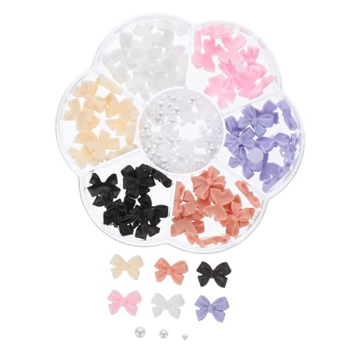 NIYANGLE 7Gitter Nail Art Dekorationen Maniküre Anhänger mit Schleifen und Perlen Edelsteine für Nageldesign Exquisite Nailart Dekorationen für Zuhause oder Maniküre Salon NIYANGLE 7Gitter Nail Art Dekorationen Maniküre Anhänger mit Schleifen und Perlen Edelsteine für Nageldesign Exquisite Nailart Dekorationen für Zuhause oder Maniküre Salon von NIYANGLE