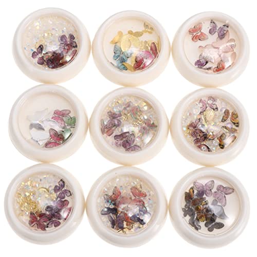 NIYANGLE Boxen Schmetterlinge Nail Art Dekorationen Für DIY Maniküre Und Harz Selbstklebend Feste Für Anfänger Und Profis Maniküre Zubehör NIYANGLE Boxen Schmetterlinge Nail Art Dekorationen Für DIY Maniküre Und Harz Selbstklebend Feste Für Anfänger Und Profis Maniküre Zubehör von NIYANGLE