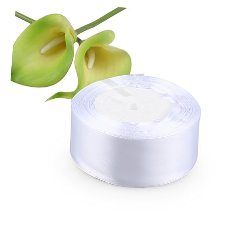 NIYANGLE Geschenkband Weißes Grosgrainband für Bastelarbeiten und Haarspangen für Dekoration und Verpackung von Präsenten NIYANGLE Geschenkband Weißes Grosgrainband für Bastelarbeiten und Haarspangen für Dekoration und Verpackung von Präsenten von NIYANGLE