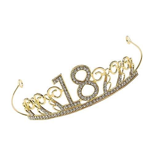 NIYANGLE Krone Aus Kristall Für Geburtstagskuchen Eleganter Cake Topper Mit Nummer Funkelnde Dekoration Für Hochzeiten Und Partys Zauberhafte Kuchenaccessoires Aus Hochwertigem Material von NIYANGLE