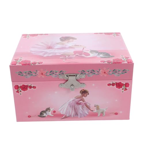 NIYANGLE Musiktbox Schmuckschatulle Musik-Schmuckkästchen für Mädchen Schmuckaufbewahrung Musik-Schmuckkästchen für Damen Schmuckkisten für kleine Mädchen Karton Rosa NIYANGLE Musiktbox Schmuckschatulle Musik-Schmuckkästchen für Mädchen Schmuckaufbewahrung Musik-Schmuckkästchen für Damen Schmuckkisten für kleine Mädchen Karton Rosa von NIYANGLE