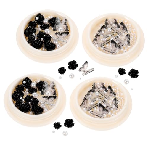 NIYANGLE Nageldekoration Schwarze Camellia Strasssteine Für Nagelkunst Nail Charms Für Nageldesign Für Verschiedene Anlässe Und Anwendungen NIYANGLE Nageldekoration Schwarze Camellia Strasssteine Für Nagelkunst Nail Charms Für Nageldesign Für Verschiedene Anlässe Und Anwendungen von NIYANGLE