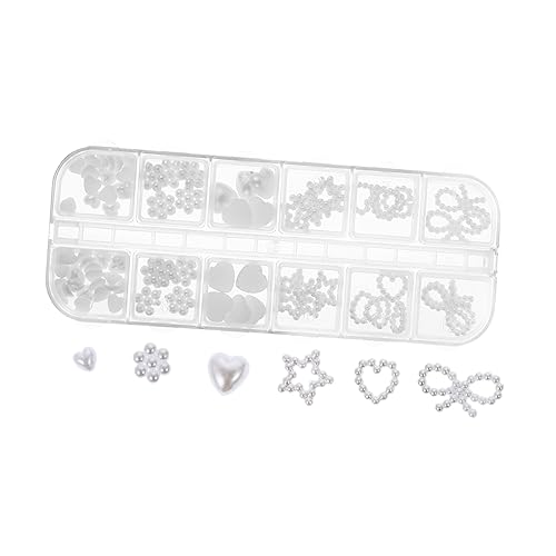 NIYANGLE Nagelkunst Perlen für DIY Maniküre Herzförmige Dekorationen Leichte Selbstklebende Accessoires für Nageldesigns und Bastelprojekte Perfektes NIYANGLE Nagelkunst Perlen für DIY Maniküre Herzförmige Dekorationen Leichte Selbstklebende Accessoires für Nageldesigns und Bastelprojekte Perfektes von NIYANGLE
