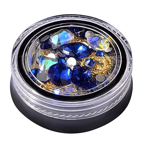 NIYANGLE Nail Art Strasssteine Transparent Ab Schmuckperlen Königlichem Blau für Diy Nageldesign Einfach Anzuwenden Natürlichen und Künstlichen Nägeln NIYANGLE Nail Art Strasssteine Transparent Ab Schmuckperlen Königlichem Blau für Diy Nageldesign Einfach Anzuwenden Natürlichen und Künstlichen Nägeln von NIYANGLE