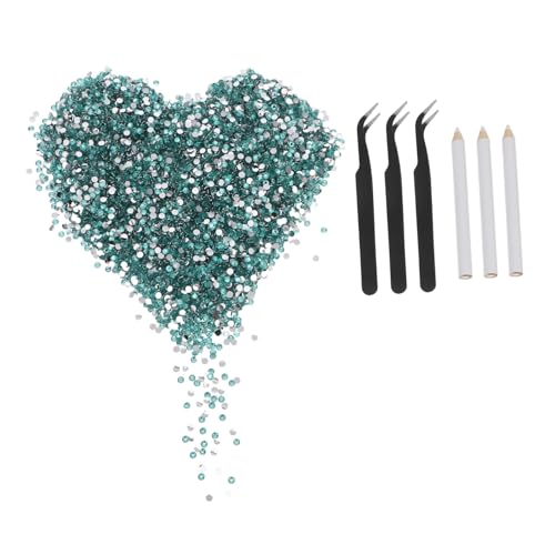 NIYANGLE Nailart Charms Strasssteine Für Das Gesicht Strassverzierungen Für Tassen Kristalle Für Nägel Strasssteine Für Nägel DIY Bastel Nailart Perlen Blau von NIYANGLE