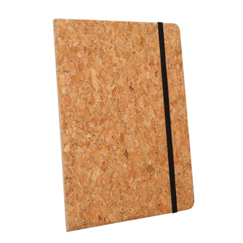 NIYANGLE Reisejournal Reisenotiz tägliches Tagebuch Buch für geschäftliches Schreiben Konferenz-Notizblock Reading Journal Tagebuch Notizblock Kork Khaki von NIYANGLE