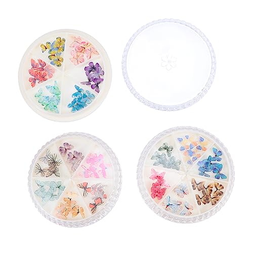 NIYANGLE Schmetterlinge Nagelkunst Boxen mit Realistischen Nagelcharms für Nageldesigns und DIY Maniküre Perfektes Zubehör für Nagelverzierungen NIYANGLE Schmetterlinge Nagelkunst Boxen mit Realistischen Nagelcharms für Nageldesigns und DIY Maniküre Perfektes Zubehör für Nagelverzierungen von NIYANGLE