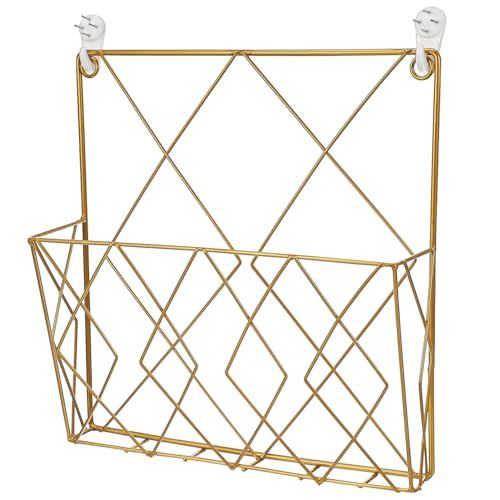 NIYANGLE Wand-Zeitschriftenständer Schwarz Montierter Zeitschriftenhalter Aus Metalldraht Hängeregistratur-Organizer Broschürenhalter Für Die Organisation Von Post Und Papier Im Büro Und NIYANGLE Wand-Zeitschriftenständer Schwarz Montierter Zeitschriftenhalter Aus Metalldraht Hängeregistratur-Organizer Broschürenhalter Für Die Organisation Von Post Und Papier Im Büro Und von NIYANGLE