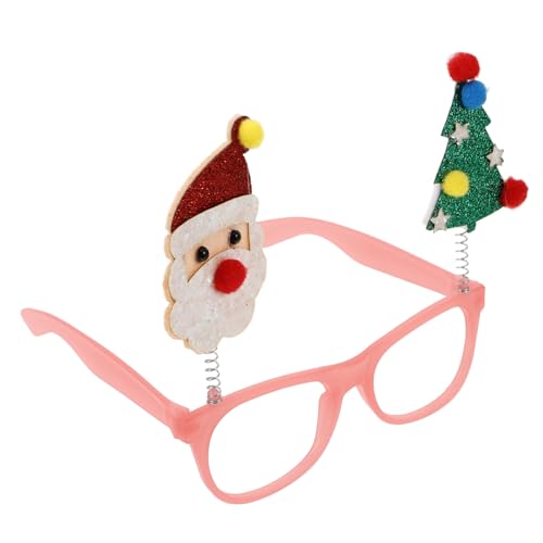 NIYANGLE Weihnachtsgläser Mit Glitzer Lustige Santa Und Schneemann Brillen Für Weihnachtsfeiern Und Festliche Dekoration Leuchtende Partybrille Für Unvergessliche Momente von NIYANGLE