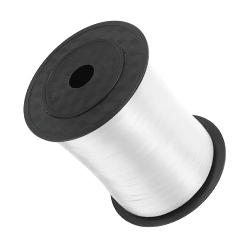 NIYANGLE Yards Weißes Ballonband für Hochzeit Party Dekoration Stilvolles Geschenkband Vielseitiges DIY Geschenkverpackungs Luftschleifenband für Geburtstagsfeiern und Festliche Anlässe von NIYANGLE