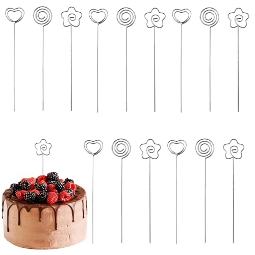 60 Metall Fotohalter, Metalldrähte Memo Clip, Fotohalter mit Klammern, Fotohalter Herz, Rund und Blütenförmig Fotohalter Hinweis Kartenhalter Tischnummer Clip, Flower Card Holder, für Party Hochzeit 60 Metall Fotohalter, Metalldrähte Memo Clip, Fotohalter mit Klammern, Fotohalter Herz, Rund und Blütenförmig Fotohalter Hinweis Kartenhalter Tischnummer Clip, Flower Card Holder, für Party Hochzeit von NIYATA