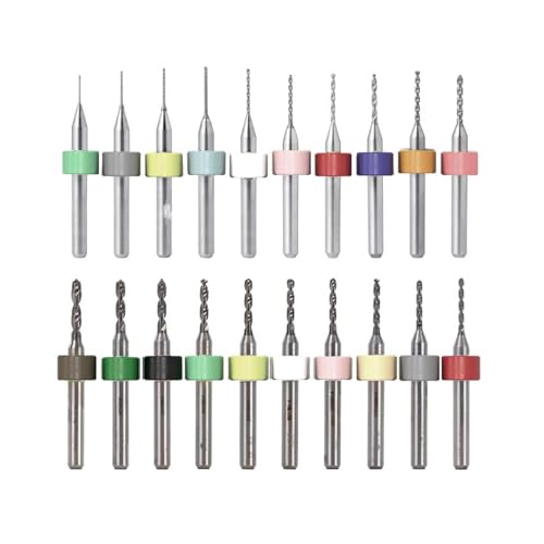 NIYATA 20 Mini Bohrer Set, Mini Drill Set,Micro Spiralbohrer Metallbohrer Satz,Wolframstahl Micro Gravierbohrer,0.1-1.0MM,1.1 2.0MM, für Gravur,Rauen Stein,Stanzen,Schmuck NIYATA 20 Mini Bohrer Set, Mini Drill Set,Micro Spiralbohrer Metallbohrer Satz,Wolframstahl Micro Gravierbohrer,0.1-1.0MM,1.1 2.0MM, für Gravur,Rauen Stein,Stanzen,Schmuck von NIYATA
