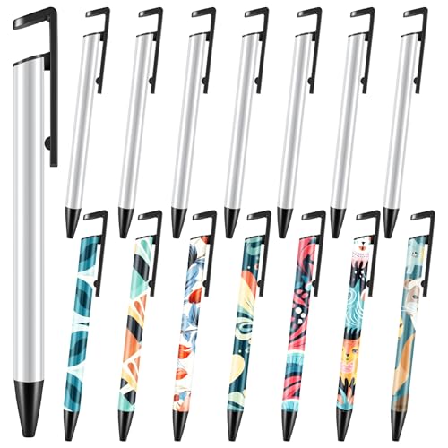 NIZEAMI 15 Stück Sublimation Rohlinge, Sublimation Kugelschreiber mit Schrumpffolie DIY Druckkugelschreiber für Weihnachten, BüRo, Schule NIZEAMI 15 Stück Sublimation Rohlinge, Sublimation Kugelschreiber mit Schrumpffolie DIY Druckkugelschreiber für Weihnachten, BüRo, Schule von NIZEAMI