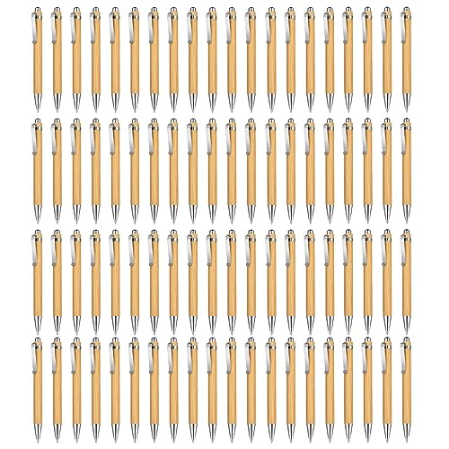 NIZEAMI 80 StüCk Kugelschreiber Stift Set Bambus Kugelschreiber Stift BüRo- & Schul Bedarf Stifte & Schreiben Bedarf Geschenke, Schwarze Tinte NIZEAMI 80 StüCk Kugelschreiber Stift Set Bambus Kugelschreiber Stift BüRo- & Schul Bedarf Stifte & Schreiben Bedarf Geschenke, Schwarze Tinte von NIZEAMI