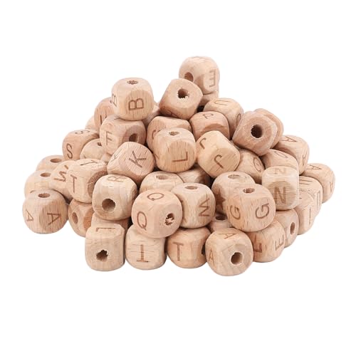 100pcs 26 Alphabet Holzperlen, Keine Chemischen Kiefernbuchstaben 12 Mm Seitenlänge 4,5 Mm Loch für Handwellenschmuck DIY Basteln Herstellen Wohnkultur mit Buchenholz Holz 100pcs 26 Alphabet Holzperlen, Keine Chemischen Kiefernbuchstaben 12 Mm Seitenlänge 4,5 Mm Loch für Handwellenschmuck DIY Basteln Herstellen Wohnkultur mit Buchenholz Holz von NIZUUONE