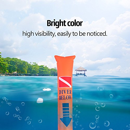 NIZUUONE BOA -Marker Resistente Aufblasbare Tauchen mit Tauchbeutel für Orange PVC - 142 * 16 Cm NIZUUONE BOA -Marker Resistente Aufblasbare Tauchen mit Tauchbeutel für Orange PVC - 142 * 16 Cm von NIZUUONE