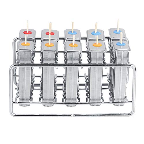 NIZUUONE Eisformform Edelstahl Maker Kit Langlebig für Langjährige Verwendung DIY -Eis Am Stiel, Freunde und NIZUUONE Eisformform Edelstahl Maker Kit Langlebig für Langjährige Verwendung DIY -Eis Am Stiel, Freunde und von NIZUUONE