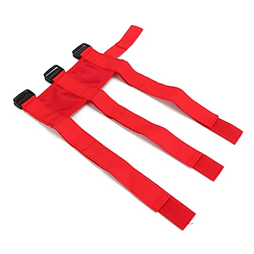 NIZUUONE Feuerlöscher Mount Gurt Feuerlöscher Gürtel Feuerlöscherhalter für JK JL TJ CJ YJ 1987-2020 Gladiator JT 2020 mit Polyester Oxford Nylon (Rot) von NIZUUONE