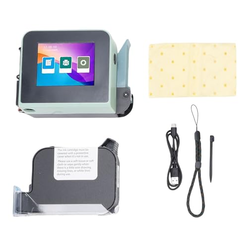 NIZUUONE Handheld -Tintenstrahldrucker, Tragbare Industrie -Codierungsmaschine mit 2,4 -Zoll -Touchscreen für Text Barcode -Datumsdruck auf Karton Metalllagerlager Fabrik Verwendung NIZUUONE Handheld -Tintenstrahldrucker, Tragbare Industrie -Codierungsmaschine mit 2,4 -Zoll -Touchscreen für Text Barcode -Datumsdruck auf Karton Metalllagerlager Fabrik Verwendung von NIZUUONE