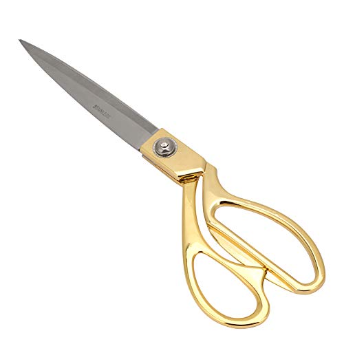 NIZUUONE Scherenschere Schnittschere mit Edelstahlklinge - Ideal für das Nähen und -Projekte (10,5-Zoll-Goldbox) von NIZUUONE