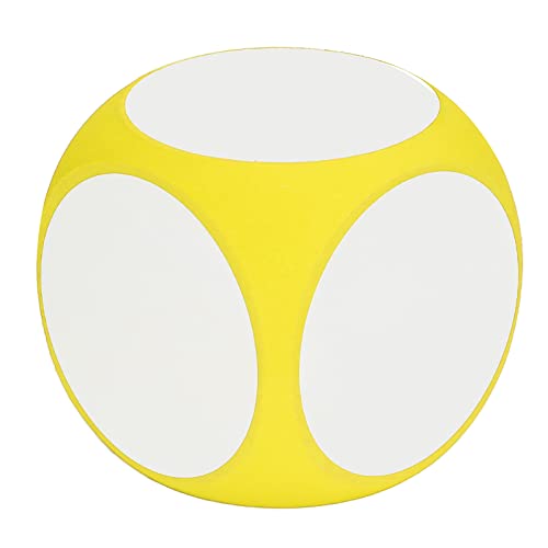 NIZUUONE Wischen Sie Würfel Kubisch Tragbare Saubere Schreiben Sie auf Würfel Lebendiges Farbblank -Lehrzubehör (Gelb (YELLOW) von NIZUUONE