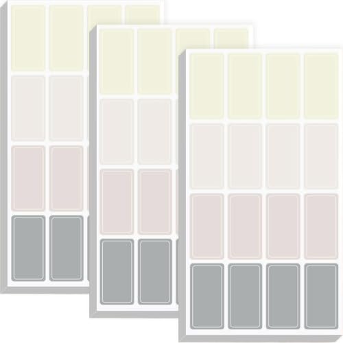 NJCXOLA 480 Stück Etiketten Selbstklebend,Etiketten Klebeetiketten zum Beschriften, Klebeetiketten, Marmeladen Etiketten - für Gläser, Marmelade, Flaschen, Tüten Aufkleber (15x30mm) von NJCXOLA