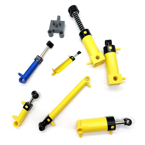 NJTHNTJR 8-Teiliges Baustein-Set für Pneumatische Teile, Luftpumpenzylinder, Pneumatischer Kolben, Schubstange, Schalter, Schlaucharmaturen NJTHNTJR 8-Teiliges Baustein-Set für Pneumatische Teile, Luftpumpenzylinder, Pneumatischer Kolben, Schubstange, Schalter, Schlaucharmaturen von NJTHNTJR