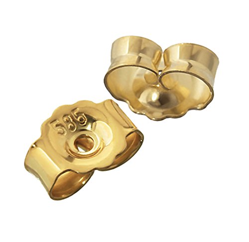 NKlaus 1 Paar 585 Gelbgold 14 Karat Gold 5,2mm Gegenstecker für Ohrstecker Ohrringe Ohrstopper Pousetten Ohrmutter Butterfly Schmetterling Verschluss Loch: 0,8mm 4822 NKlaus 1 Paar 585 Gelbgold 14 Karat Gold 5,2mm Gegenstecker für Ohrstecker Ohrringe Ohrstopper Pousetten Ohrmutter Butterfly Schmetterling Verschluss Loch: 0,8mm 4822 von NKlaus